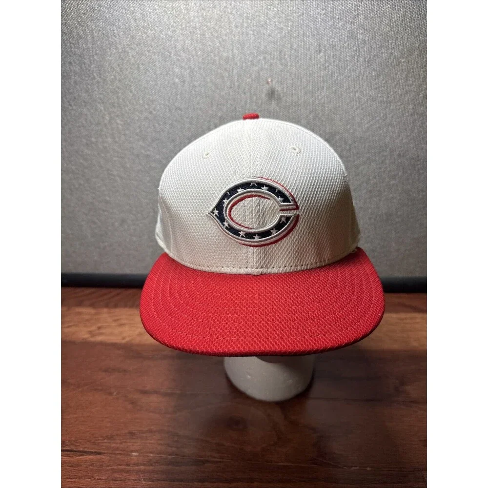 7 1/2 Cincinnati Reds Red White Blue New Era 59Fifty HAT Stars and Stripes July